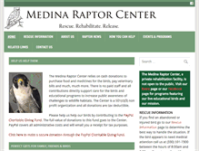 Tablet Screenshot of medinaraptorcenter.org